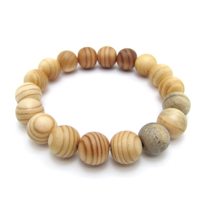 Koya Rikuboku 12mm - Japanese precious wood - Bracelet natural stones Health tree stones