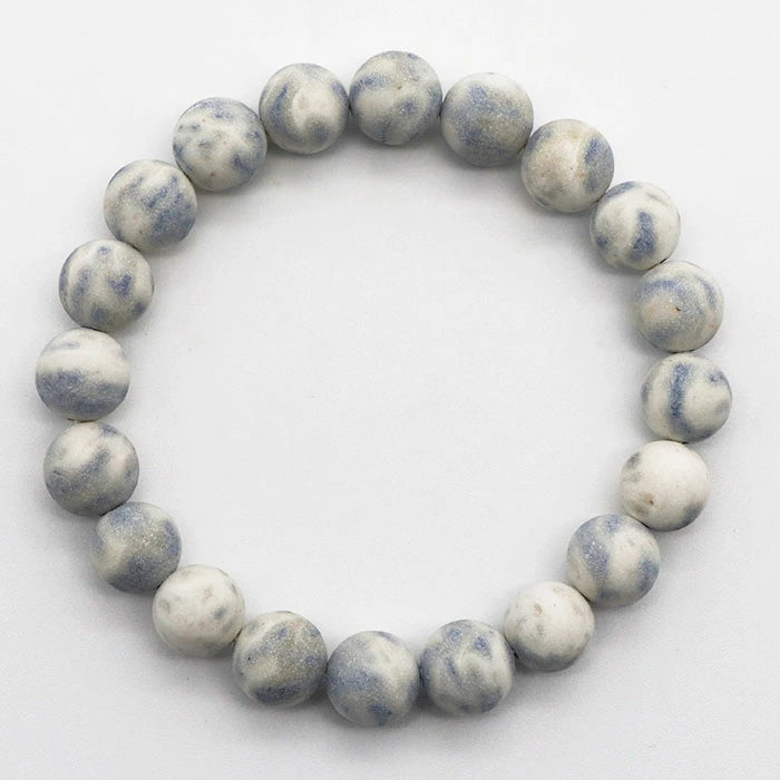 Japan Stones :  Fairy Skin Sapphire 10mm bracelet natural stones Health wealth stones