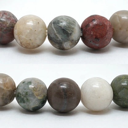 Japan Stones : Five color stone 8mm bracelet natural stones Health wealth stones