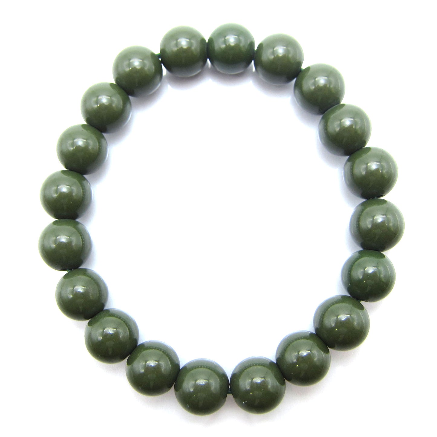 Hokutolite (Green) 10mm health bracelet ion power