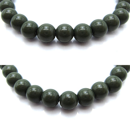 Hokutolite (Green) 6mm health bracelet ion power