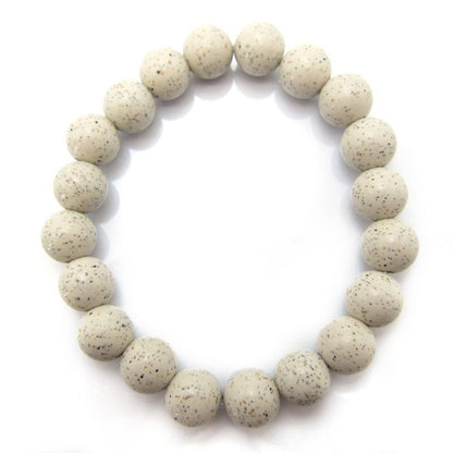 Hokutolite (White) 10mm bracelet ion power