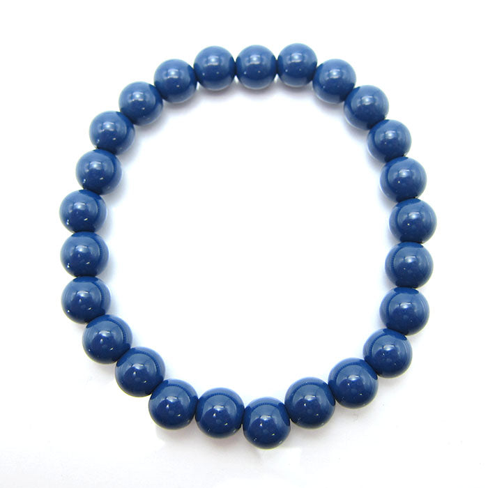 Hokutolite (Blue) 8mm health bracelet ion power