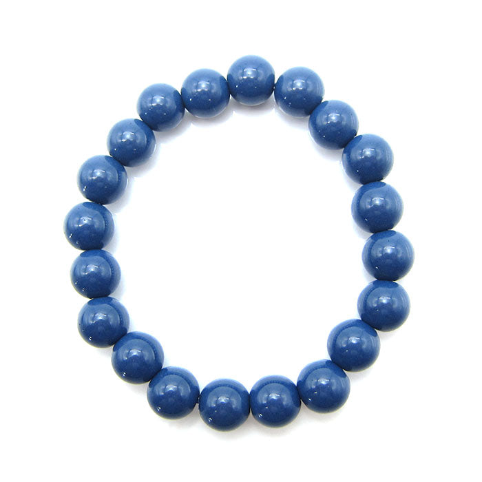 Hokutolite (Blue) 10mm health bracelet ion power