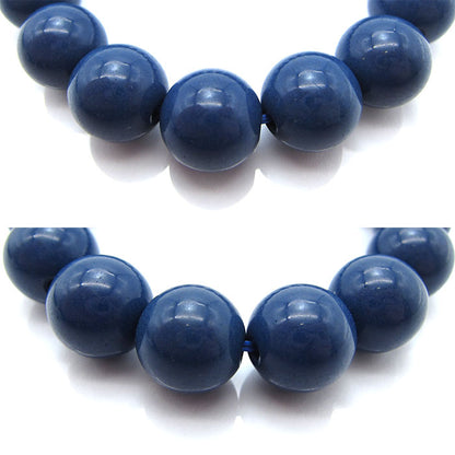 Hokutolite (Blue) 12mm health bracelet ion power