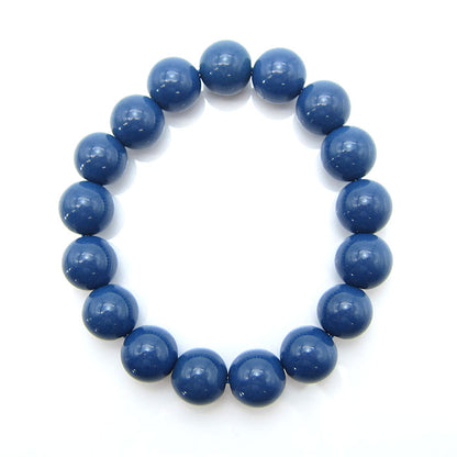 Hokutolite (Blue) 12mm health bracelet ion power