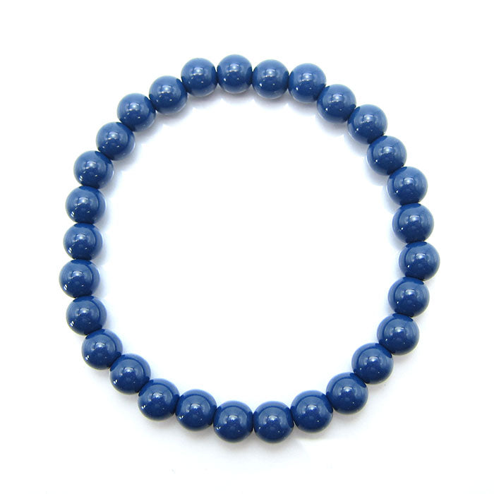 Hokutolite (Blue) 6mm health bracelet ion power