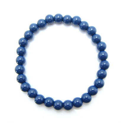 Hokutolite (Blue) 6mm health bracelet ion power