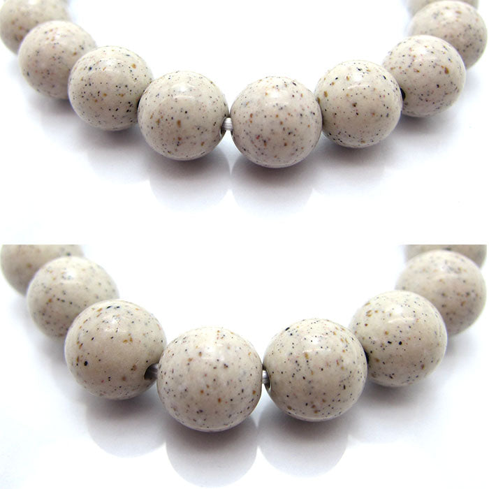 Hokutolite (White) 8mm bracelet ion power