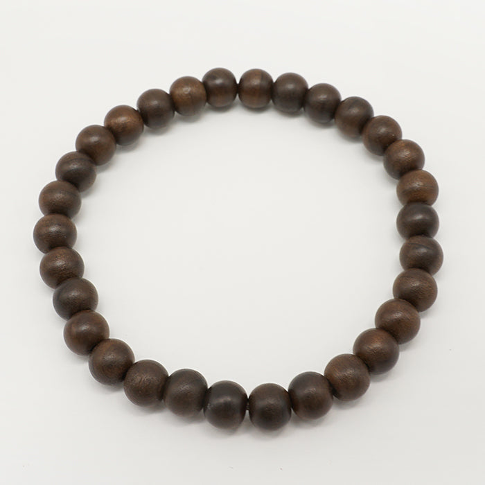 Jindai Katsura (Japanese Judas tree) 6mm - Japanese precious wood -  Bracelet natural stones Health tree stones