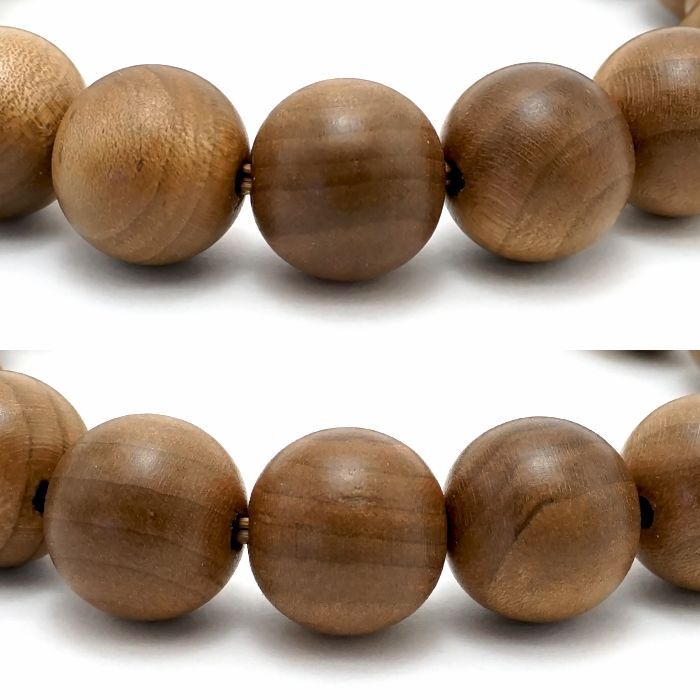 Jindai Kaede Maple 12mm - Japanese precious wood -  Bracelet natural stones Health tree stone