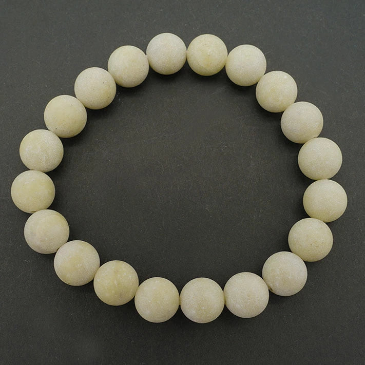 Japan Stones :  Fairy Skin Kaolinite 10mm bracelet natural stones Health wealth stones