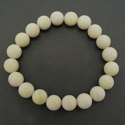 Japan Stones :  Fairy Skin Kaolinite 10mm bracelet natural stones Health wealth stones