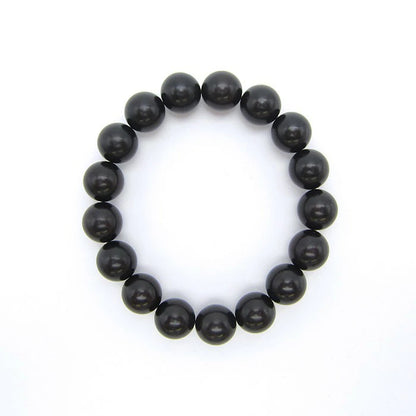 World Powers Wood (indo) - Ebony 12mm bracelet natural stones Health wealth stones