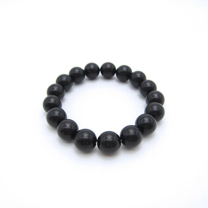 World Powers Wood (indo) - Ebony 12mm bracelet natural stones Health wealth stones