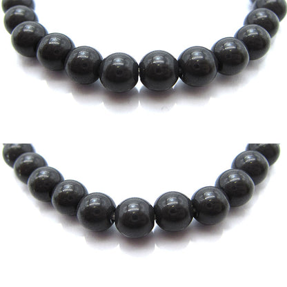 Hokutolite (Black) 6mm health bracelet ion power