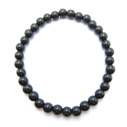 Hokutolite (Black) 6mm health bracelet ion power