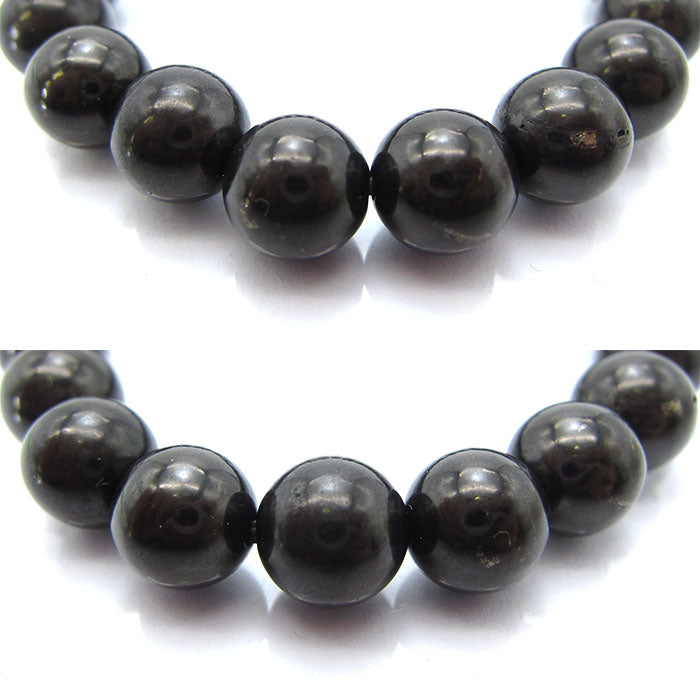 Hokutolite (Black) 8mm health bracelet ion power