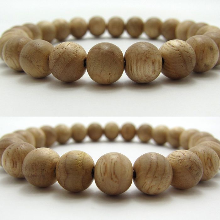 Yoshino - Manjusri Oak 8mm bracelet -Japanese precious wood - natural stones Health wealth