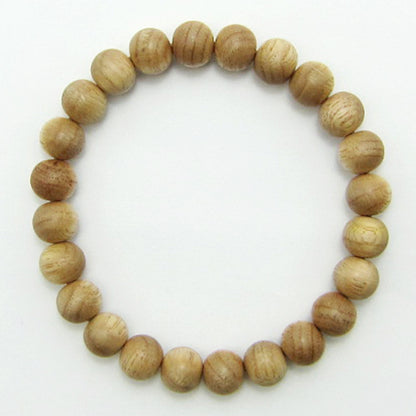 Yoshino - Manjusri Oak 8mm bracelet -Japanese precious wood - natural stones Health wealth