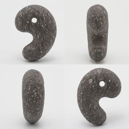 Japan Stones : Yame Stone comma shape magatama natural stones Health wealth stones