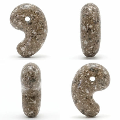 Japan Stones : Tamba Stone magatama 30mm comma shape bracelet natural stones Health wealth stones