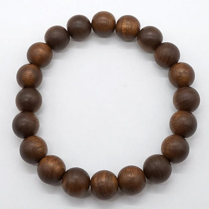 Jindai Muku (oriental elm) 10mm  - Japanese precious wood -  bracelet natural stones Health wealth stones