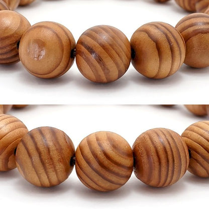 Nezuko 12mm bracelet -Japanese precious wood - natural stones Health wealth Kiso