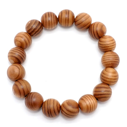 Nezuko 12mm bracelet -Japanese precious wood - natural stones Health wealth Kiso