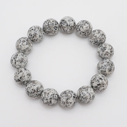 Japan Stones :  Angel Snow Light 14mm bracelet natural stones Health wealth stones