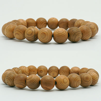 Yakusugi 10mm bracelet -Japanese precious wood - World Heritage Site 1000 Years Old Ancient Vitality Energy Mystery