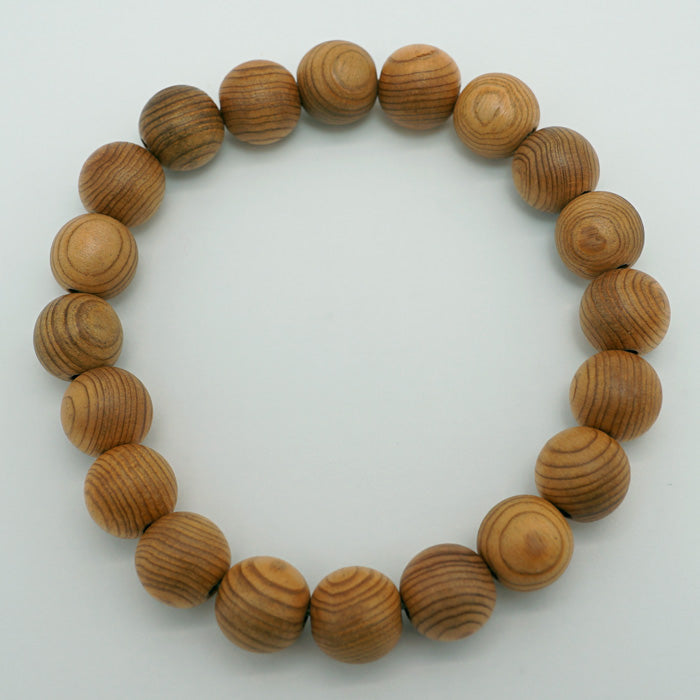 Yakusugi 10mm bracelet -Japanese precious wood - World Heritage Site 1000 Years Old Ancient Vitality Energy Mystery