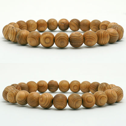 Yakusugi 8mm bracelet -Japanese precious wood - World Heritage Site 1000 Years Old Ancient Vitality Energy Mystery