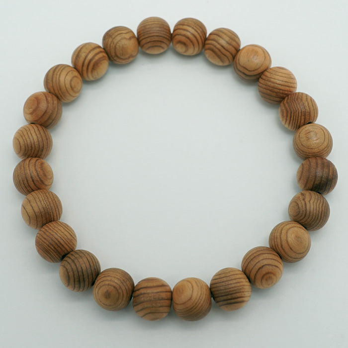 Yakusugi 8mm bracelet -Japanese precious wood - World Heritage Site 1000 Years Old Ancient Vitality Energy Mystery