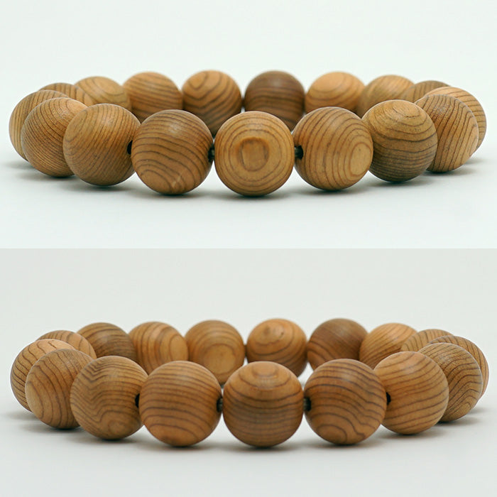 Yakusugi 12mm bracelet -Japanese precious wood - World Heritage Site 1000 Years Old Ancient Vitality Energy Mystery