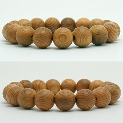 Yakusugi 12mm bracelet -Japanese precious wood - World Heritage Site 1000 Years Old Ancient Vitality Energy Mystery